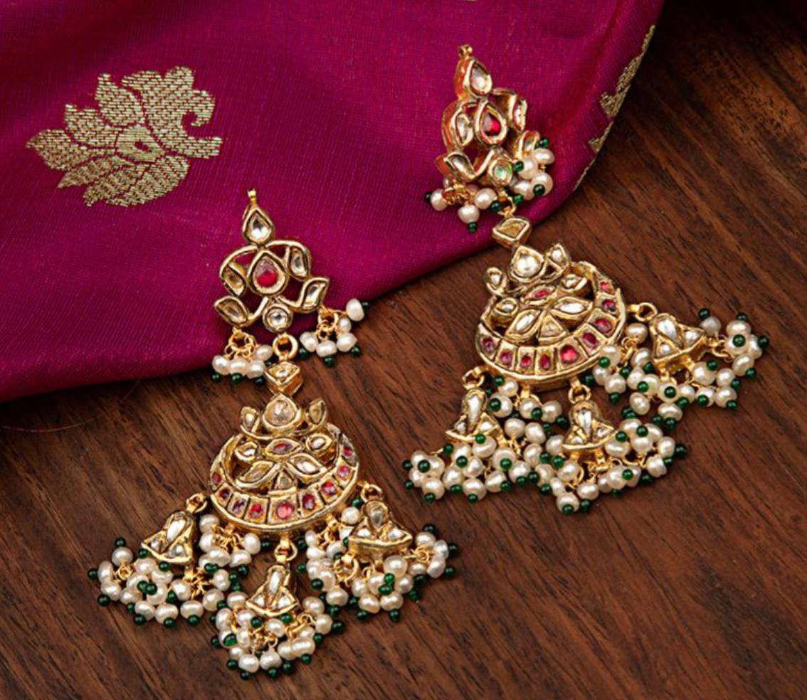 925 Silver Vasansiya Surya Chandra Necklace Set - Amrrutam