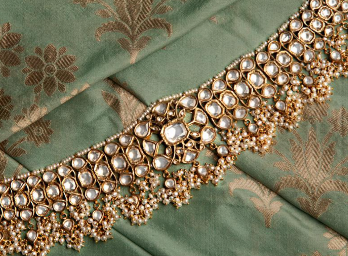 925 Silver Zohra Surya Chandra Necklace - Amrrutam