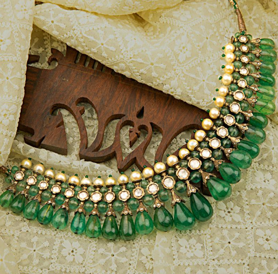 925 Silver Suvasa Surya Chandra Necklace - Amrrutam