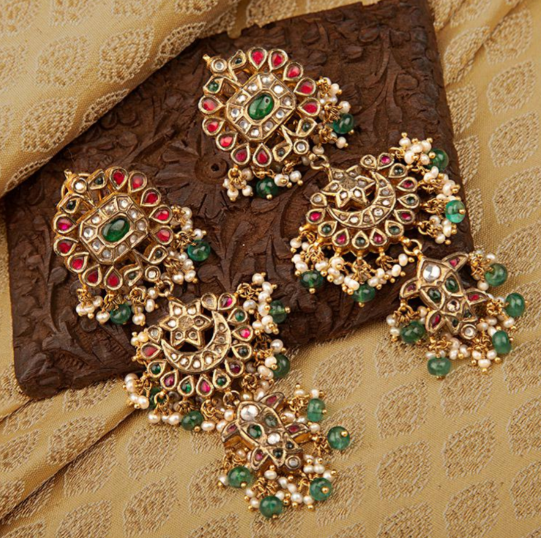 925 Silver Jiah Long Earring - Amrrutam