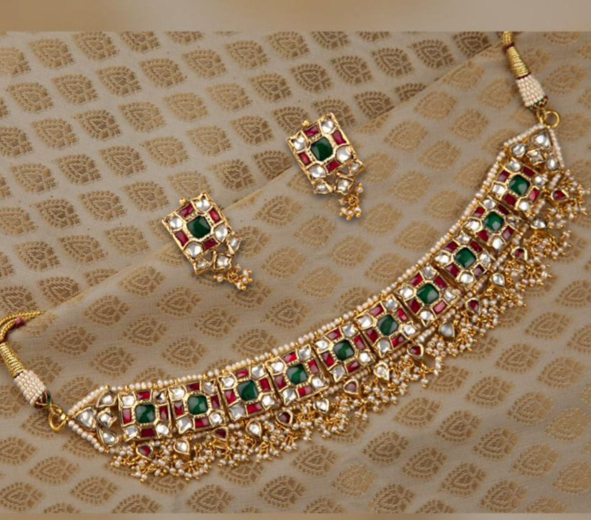925 Silver Libhaya Surya Chandra Necklace - Amrrutam