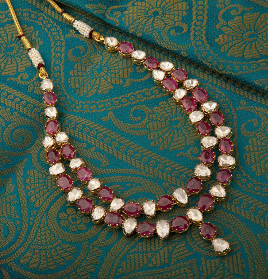 925 Silver Devranya Surya Chandra Necklace - Amrrutam