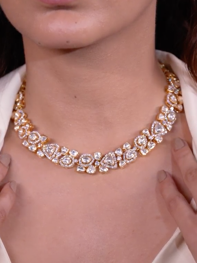 Polki diamond necklace designs deals