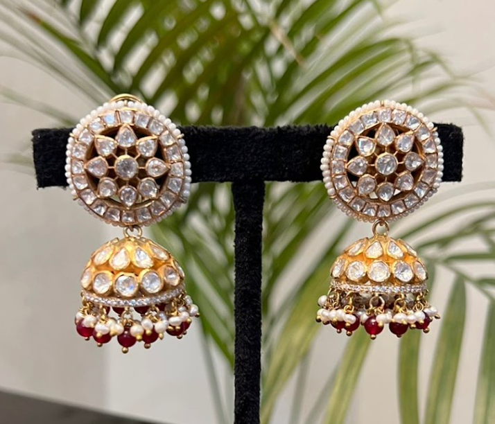 925 Silver Bareilya Jhumka Earring - Amrrutam