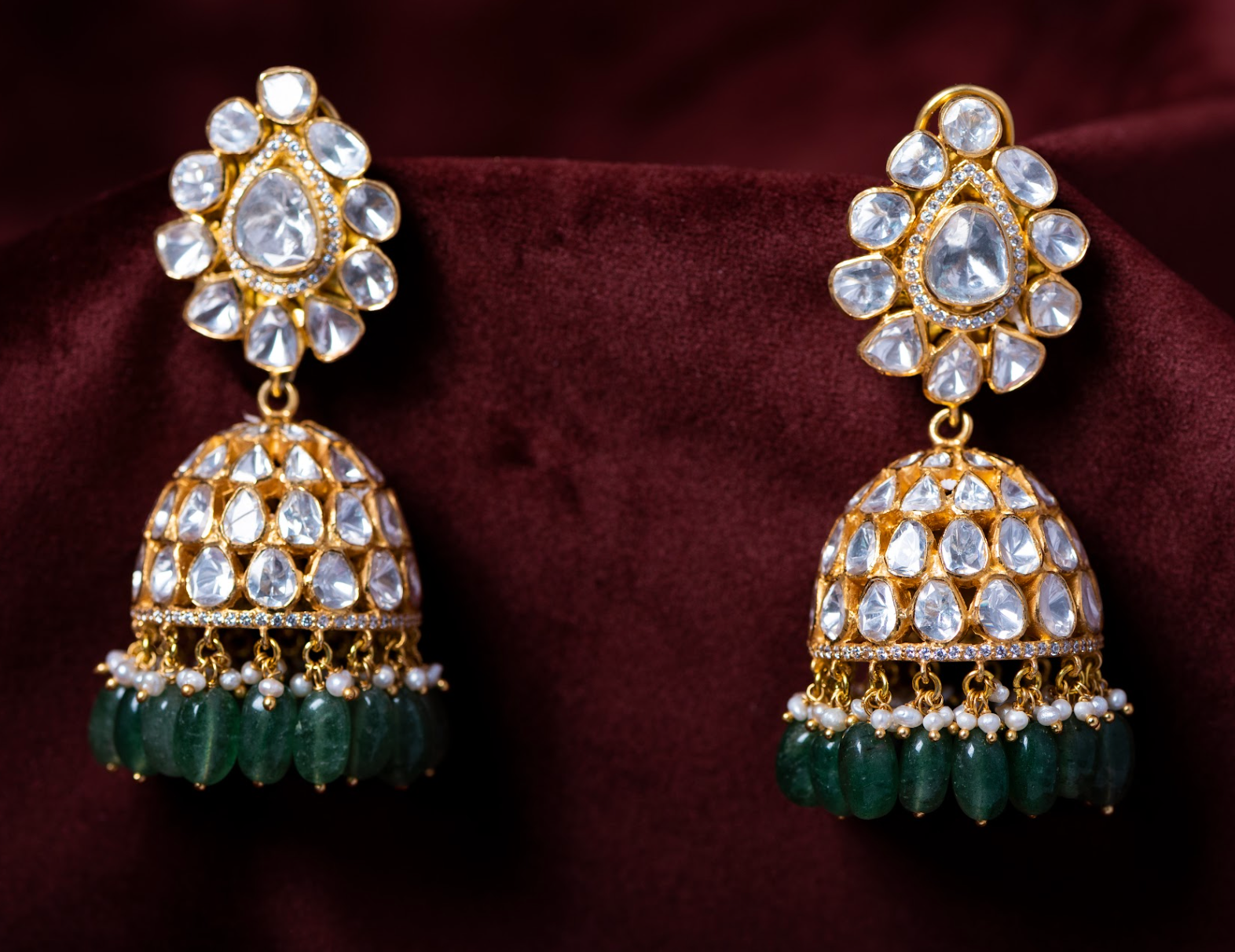 925 Silver Nayani Jhumka Earring - Amrrutam