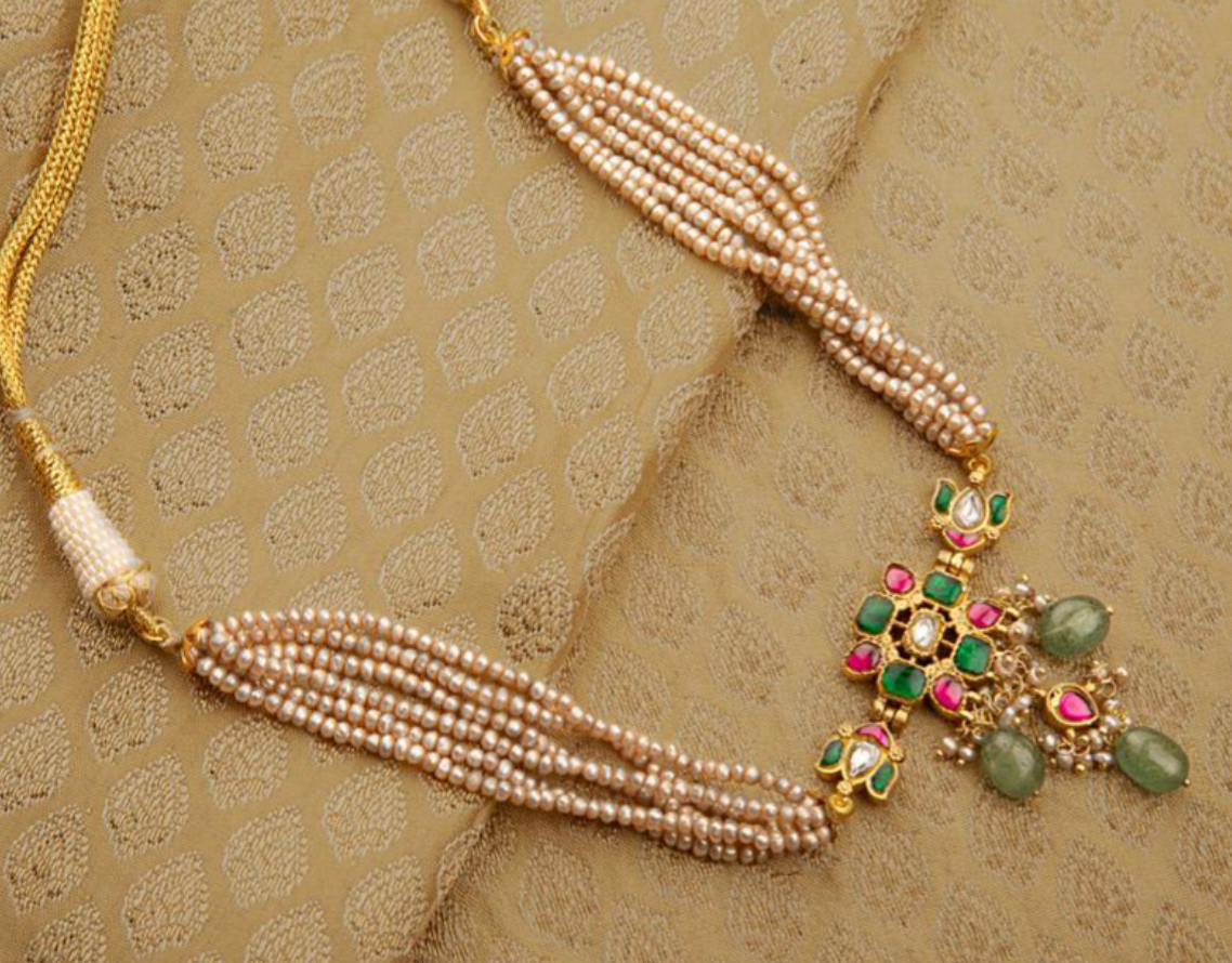 925 Silver Gurkha Surya Chandra Choker Necklace - Amrrutam