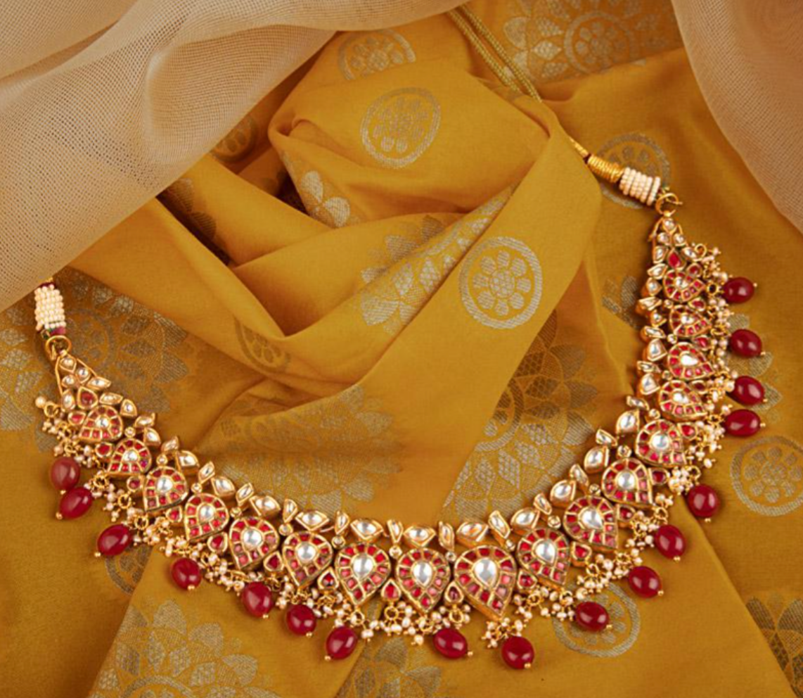 925 Silver Venkat Surya Chandra Necklace - Amrrutam