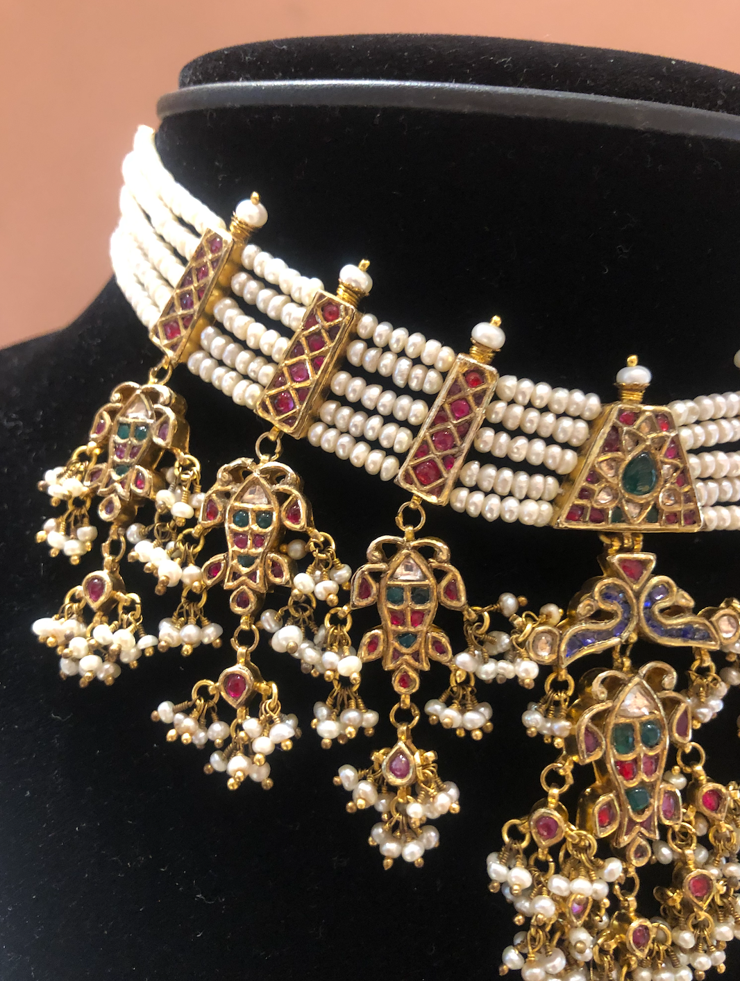 925 Silver Chahanya Pearl Choker Necklace - Amrrutam