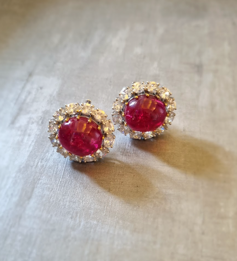 925 Silver Marie CZ Stud Earring - Amrrutam Jewellery