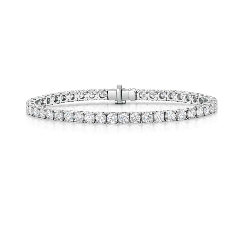 14K Gold Sagel Lab Diamond Tennis Bracelet - Amrrutam 