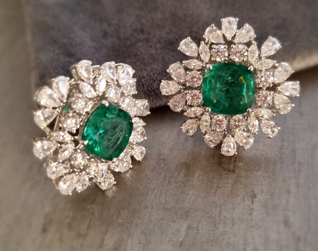 925 Silver Kevin Emerald CZ Stud Earrings