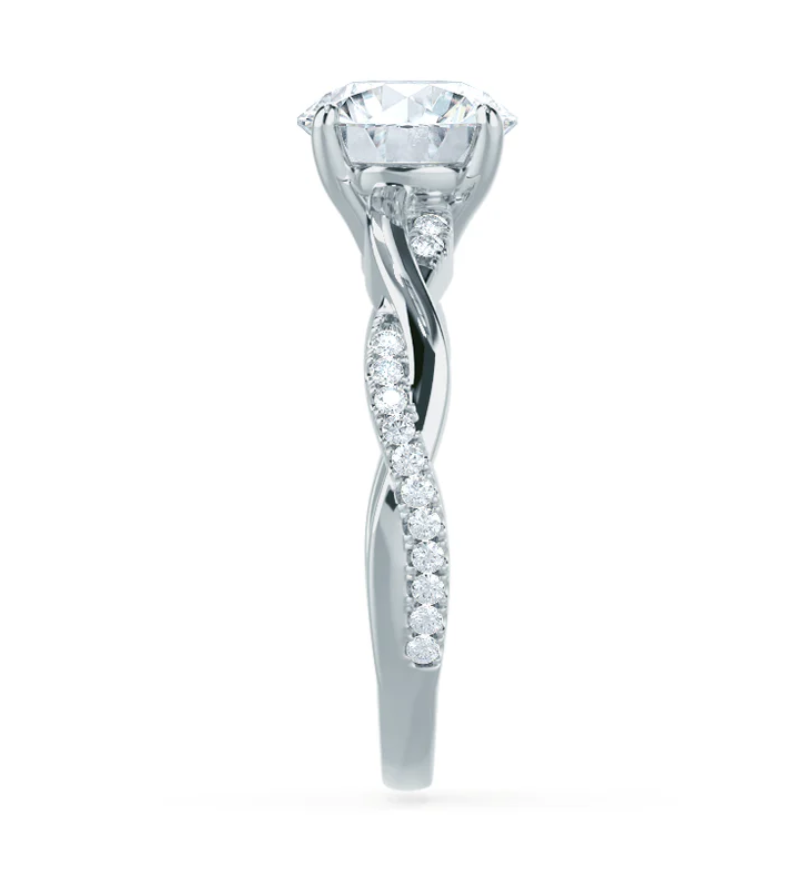 14K Gold 2 carat Samantha Lab Diamond Ring - Amrrutam Jewellery