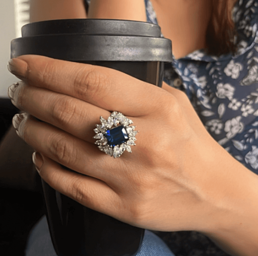925 Silver Assorted Solitaire Sapphire CZ Ring - Amrrutam Jewellery