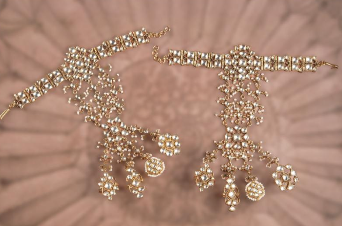 925 Silver Heeramandi Rivaaz Polki Hathphool - Amrrutam Jewellery
