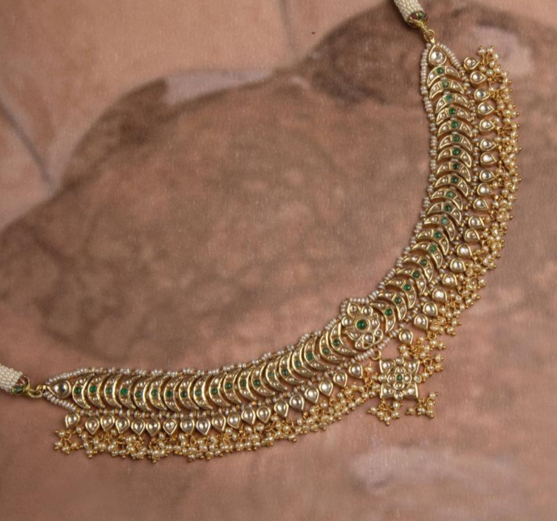 925 Silver Heeramandi Celestial Choker Necklace - Amrrutam Jewellery