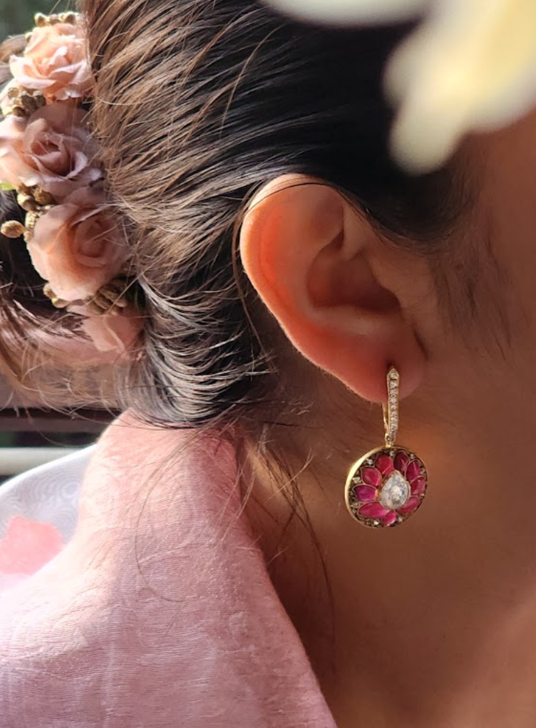 925 Silver Aranya Bali Earrings - Amrrutam Jewellery