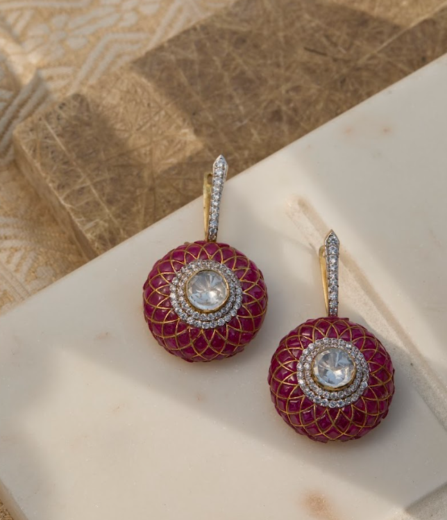 925 Silver Ezaira Bali Earrings - Amrrutam Jewellery