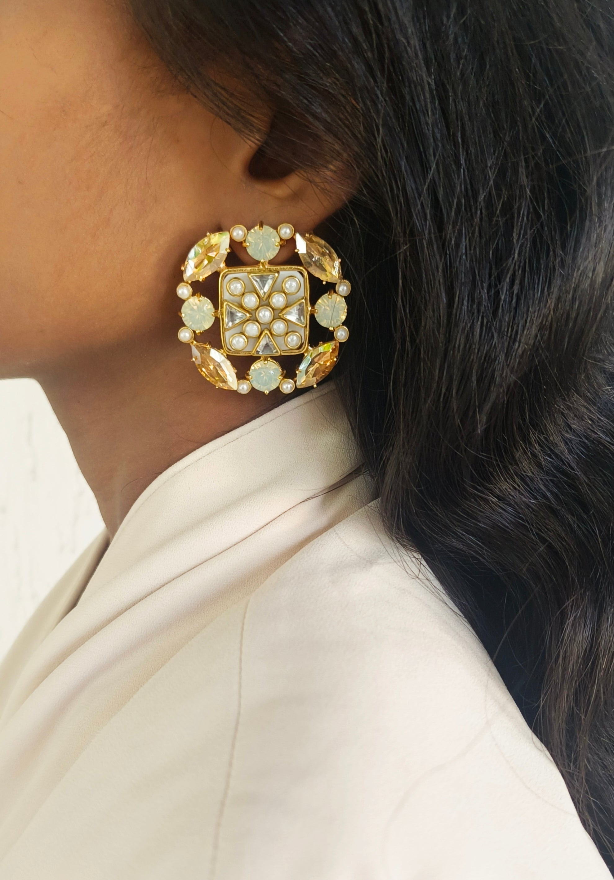 Swarovski Mini Stud Earrings - Amrrutam